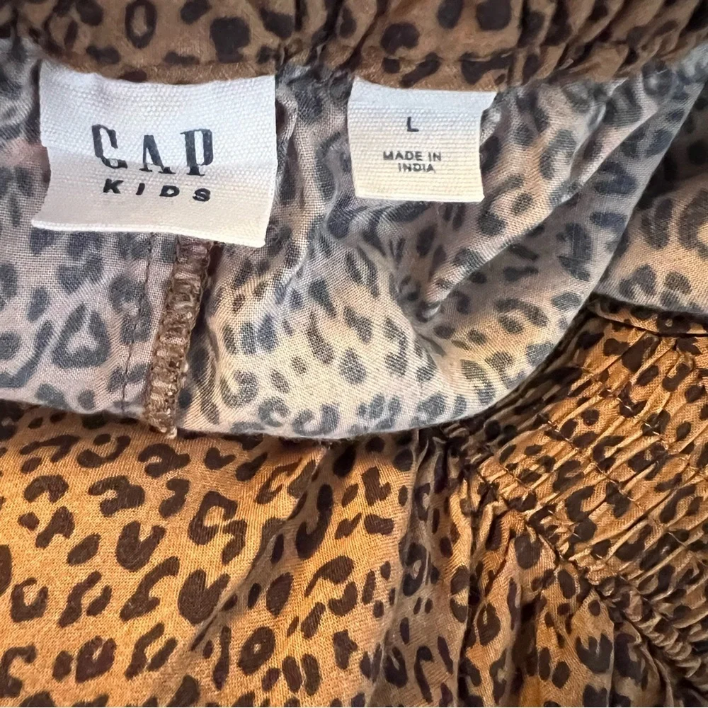 Gap Leopard Print Skort Girls Size‎ 10 Built in Shorts Animal Print Cute Trendy
